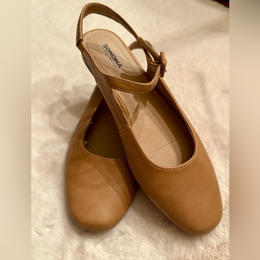 Sonoma Tan Mary Jane Shoes